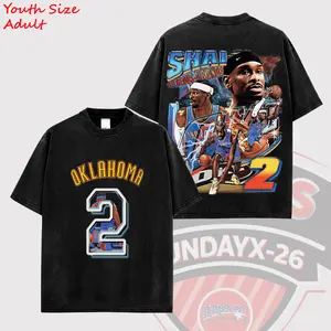 [X-26] Shai Gilgeous-Alexander - SGA V3 For Thunder Nation High-Quality 100% Cotton T-Shirt (Made In US), OKC Fans Hooper Shirt, Game Day Outfits, Gift For Basketball Fans, Basketball Graphic Tee