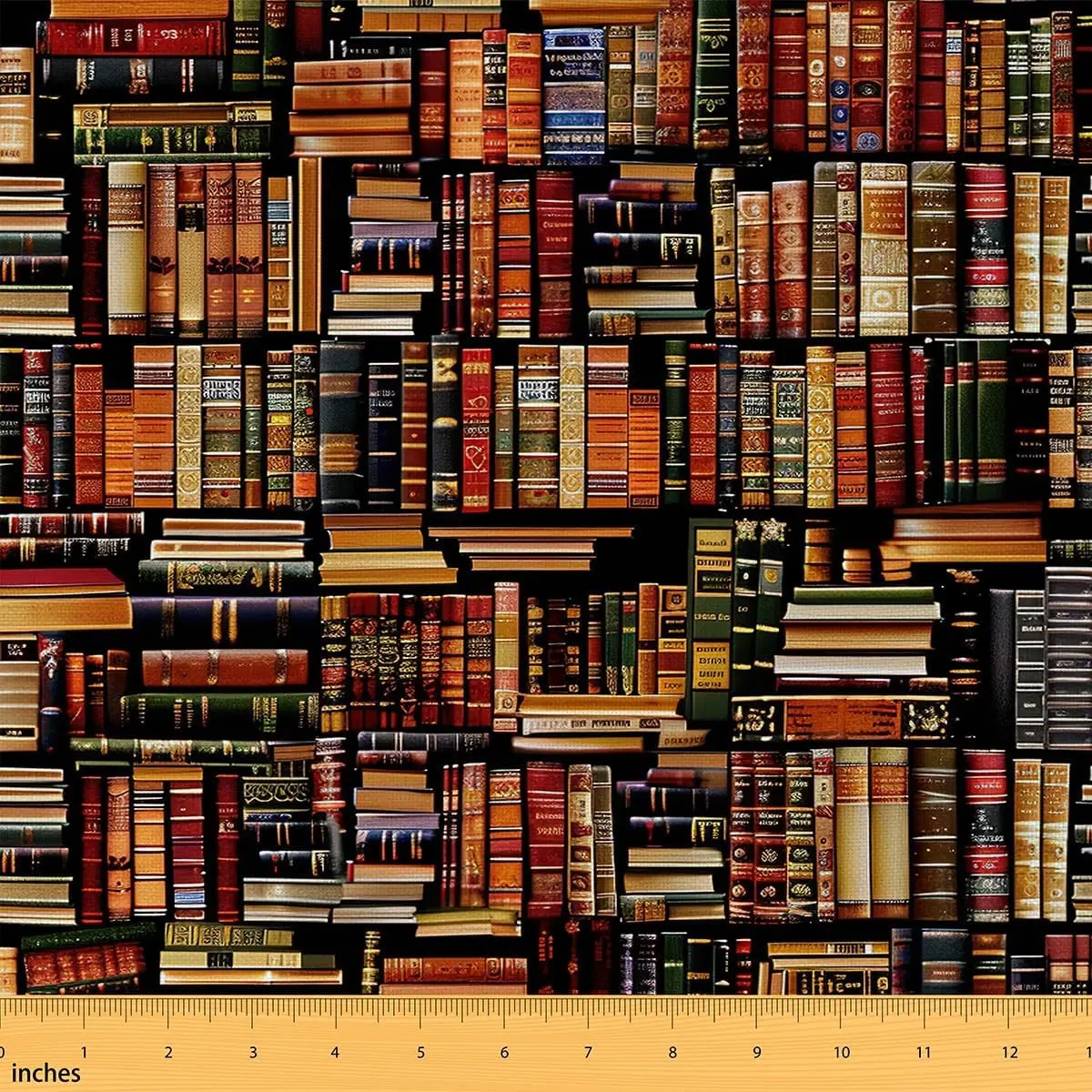 Books Fabric by The Yard,Vintage Library Upholstery Fabric for Chairs,Outdoor Fabric,Bookshelf Print Decorative Waterproof Fabric for Women Men, Cleaning, Furniture