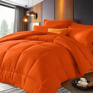 5/7 piece luxury quilt set - breathable quilt - super soft fluff filling, all seasons - quilted quilt, tiled sheets, elastic mattress, 2/4 pillowcase without pillow core, suitable for school use, home use