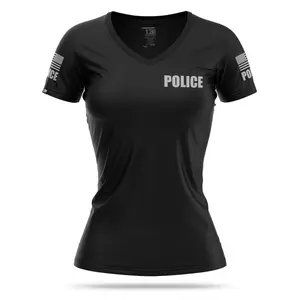 [POLICE] Women's Performance Shirt [BLK/GRY]