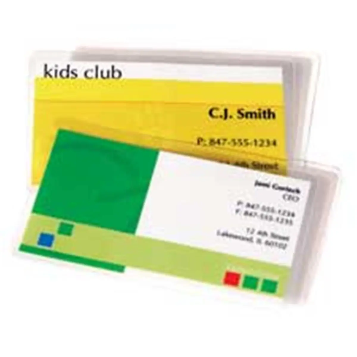 Fellowes 52015 Unpunched ID Card Laminating Pouches, 5Mil, Glossy Finish, Document Protection for Office Equipment Parts
