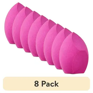 Walmart Makeup Sponge for Wet or Dry Cosmetics, Latex-Free, Purple (Pack of 8)