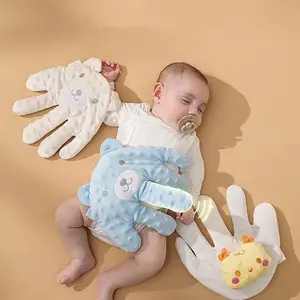 Baby Anti-Startle Soother Pillow - Weighted Red Bean Filling Calming Pad for Newborns.Cute Cartoon Animal Design Mimics Gentle Patting, Prevents Startle Reflex & Promotes DEEPER Sleep for Infants
