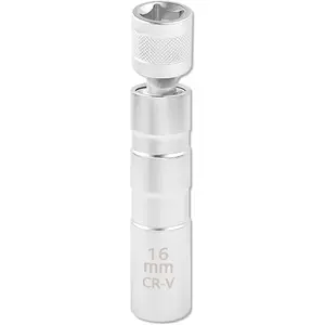 16mm 5/8" Spark Plug Socket Set,Thin Walled  Spark Plug Socket, Accessories Universal Joint 3/8" Drive 12 Point Swivel Socket ,Compatible with ,,SUV