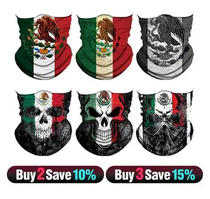 6pcs Summer UV Protection Cooling Neck Gaiter Face Mask Men Women,Seamless Bandana Rave Face Cover Scarf Mask, Balaclava, Headband, Head Wrap, Great for motorcycle, biking, fishing, climbing, construction work, Outdoor, Headwear