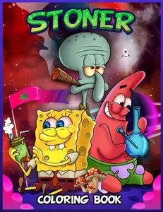 Stoner Coloring Book Paperback - Featuring SpongeBob & Patrick Characters in Fun Space Theme