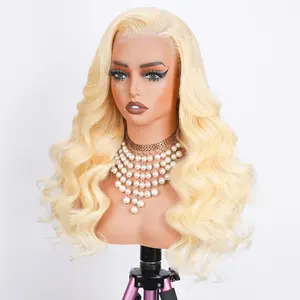 [Super Quality]Kingsup 613 5x5 Lace Front Wig Human Hair Pre Plucked 250 Density Blonde Body Wave 100% Human Hair HD Lace Front Wig For Women No Synthetic Triple Lifespan 3X