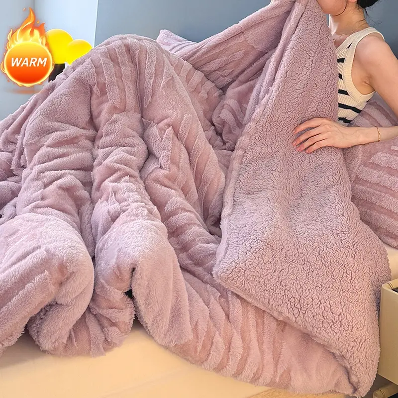 Circle Texture Blanket, Cozy Textured Blanket, Fall Winter Essential, Double Layer Thickened, Temperature Lock Warm, Multiple Colors, Love Pattern, Valentine'S Day, Romantic, Soft Cozy Blanket, Soft Blankets