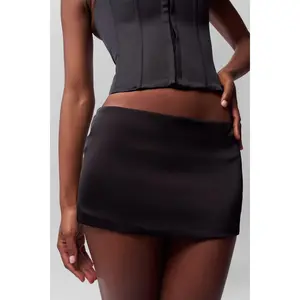 Satin Mini Skirt