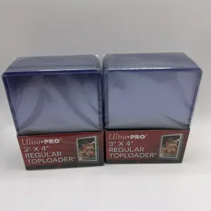 Ultra Pro 3X4 Regular Toploaders 35pt 2 Packs of 25 for Regular Cards, 50 total toploaders clear baseball card