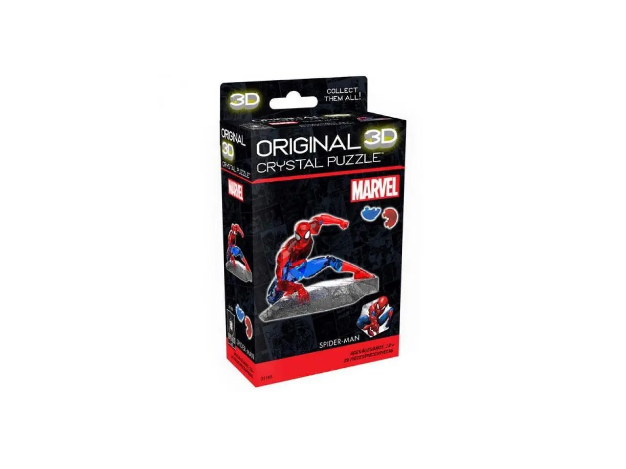 BEPUZZLED Marvel Spider-Man 3D Crystal Puzzle