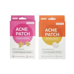 Facial pimple patches, hydrocolloid acne patches, cute star-shaped pimple covering patches. Infused with tea oil, salicylic acid and calendula oil, they precisely target and eliminate acne!