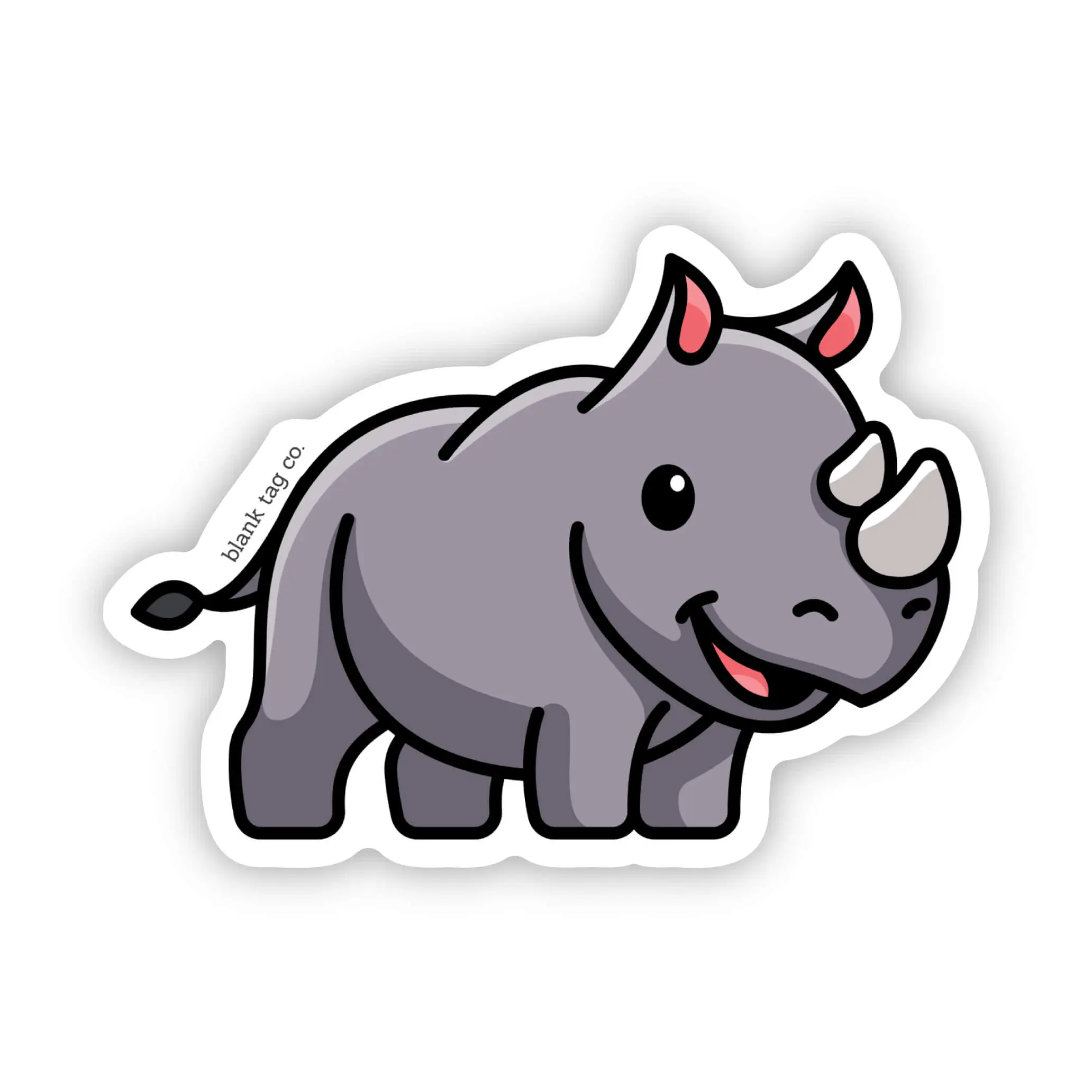 Blank Tag Co.® Waterproof Sticker - Rhino