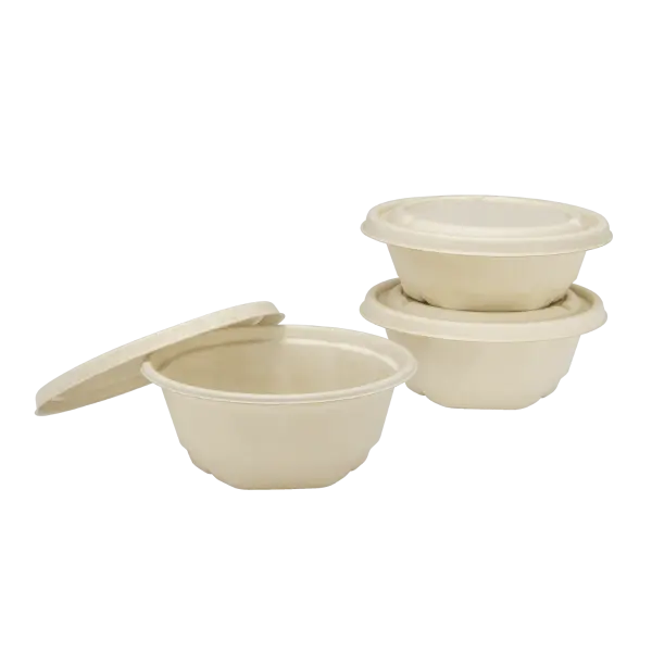 Karat Earth 24oz Natural Bagasse Take Out Bowl, Round - 500 pcs