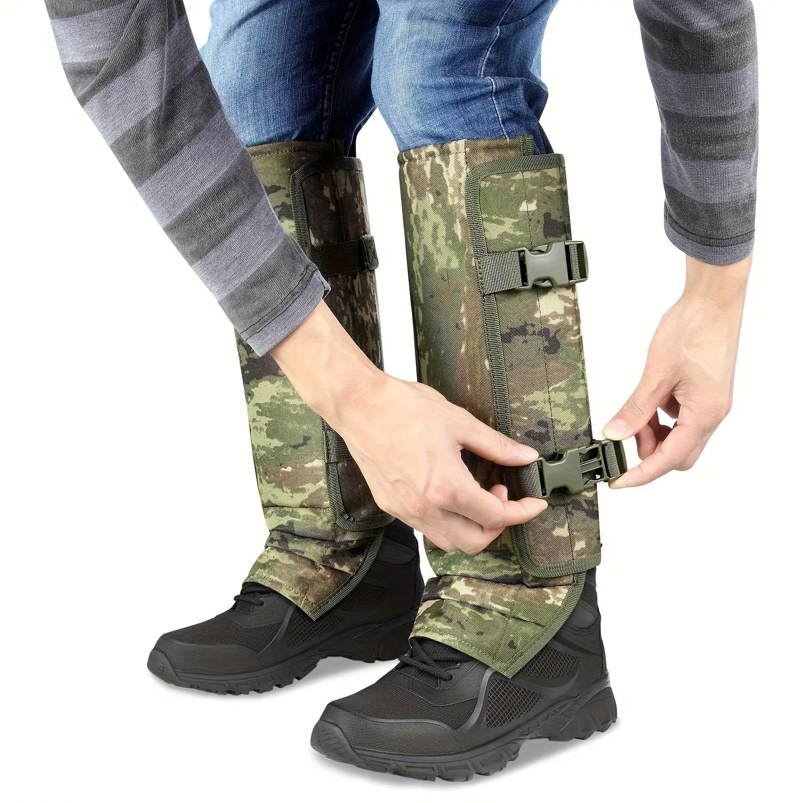 Outdoor Snakebite-Resistant Leg Gaiters — Wilderness Hunting, Calf Protection, Scratch & Bite Prevention, Foot Covers — Hiking, Waterproof, Snow-Resistant Leg Guards