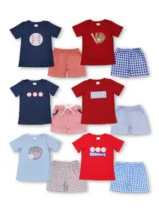 Boy Baseball Outfit Boy Summer Shorts Set Toddler Clothing Set