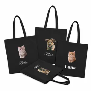 Orange Kitten Bella Tote Bag | Personalized Cat Illustration, Canvas Tote
