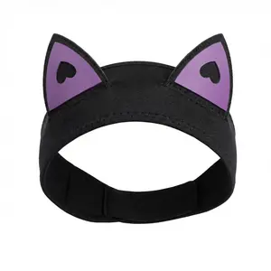 3MM Neoprene Diving Sports Headband with Cute Cartoon Ears, Adjustable Elastic Anti-Frizz Hair Protection Headband, Ideal for Snorkeling, Scuba Diving, Adjustable Headband