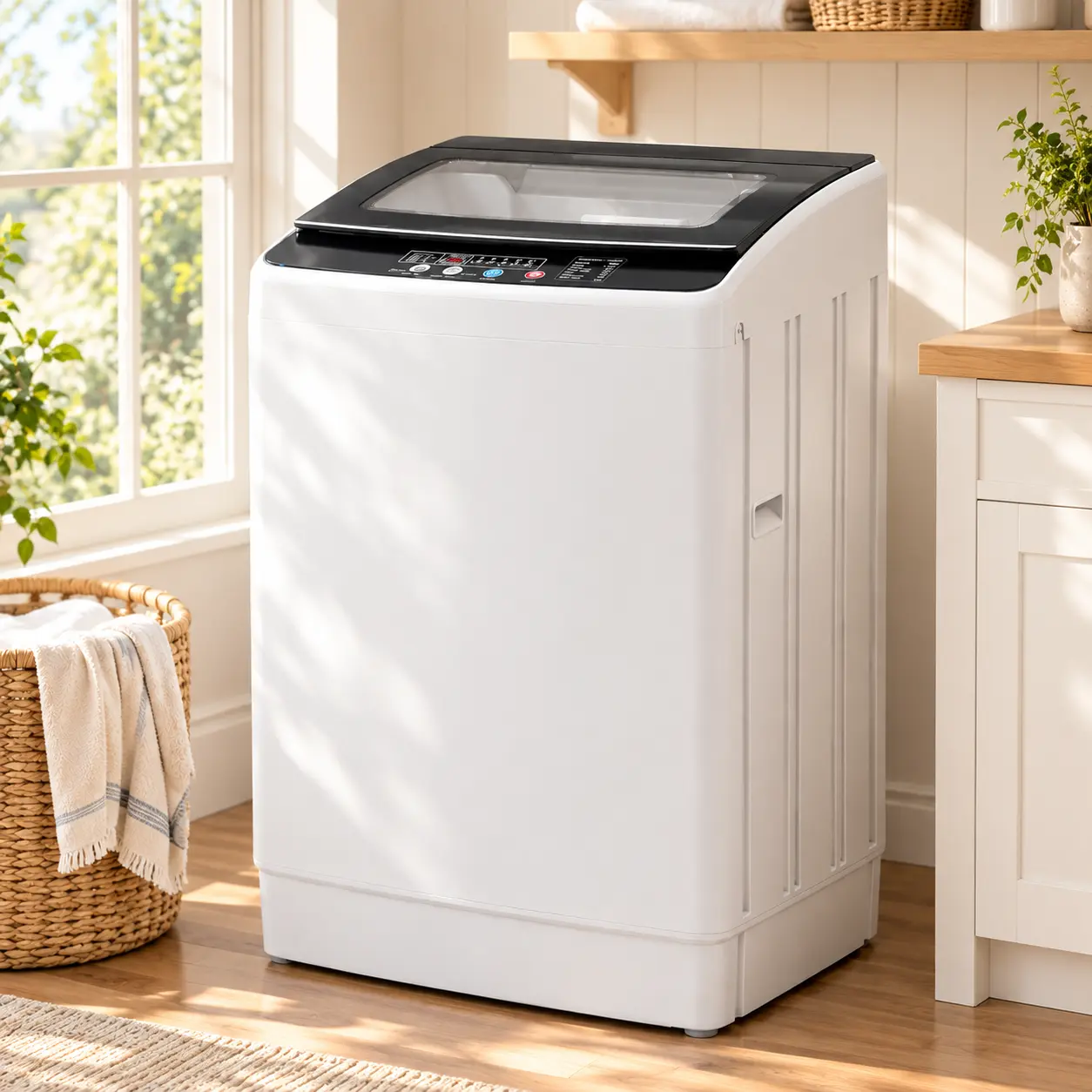 Auertech Fully Automatic Portable Washer & Spin Dryer Combo - Auto Cleaning Machine with 10 Wash Cycles, Drain Pump, 24H Delay Timer for Apartment, RV, Portable Washer And Dryer,techvibes