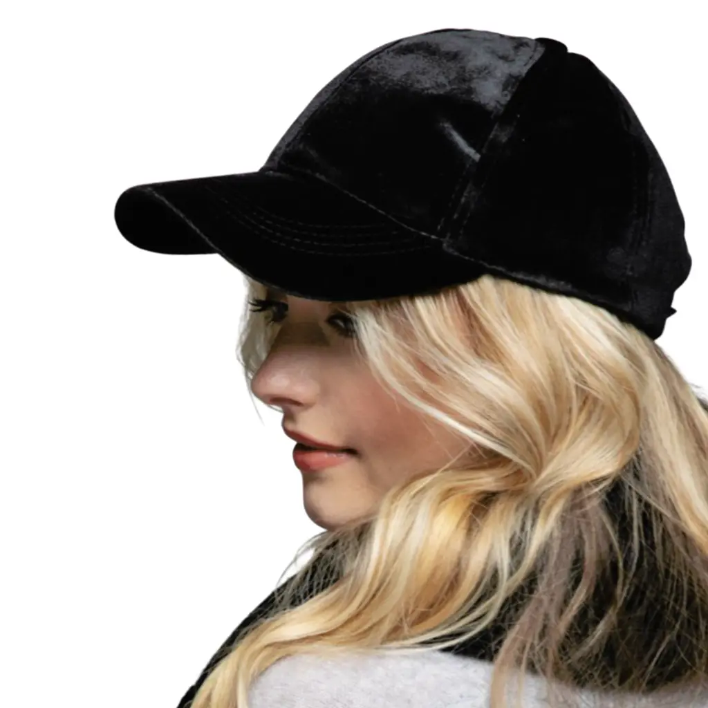 VELVET HAT BLACK