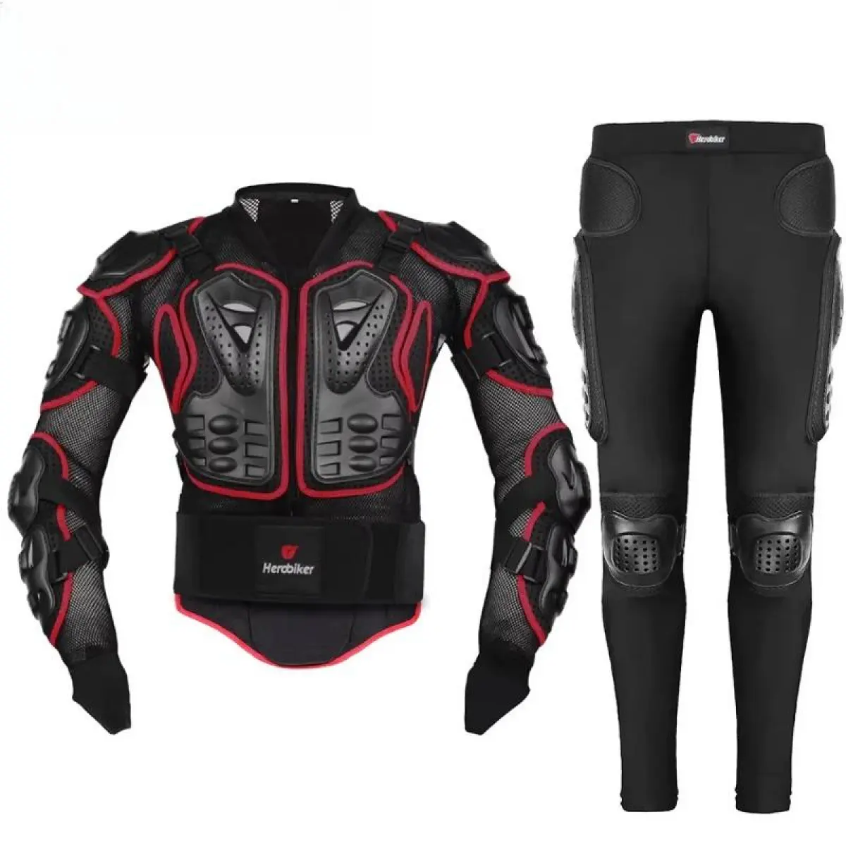 Men's Motorcycle Riding Jacket with Full Body PVC Armor Protection, Adjustable Belt, for Motocross Enduro Racing, Outdoor Fun, Father's Day Gifts (4XL, 5XL, XXXL), Skating, Bike Riding, 110-125Kg, 4 Season