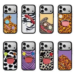 【Black Frame Transparent Magnetic Case】fugglerⅧ Phone Case iPhone17ProMax MagSafe Phone Case 16Pro Shockproof Case Compatible with iPhone15/14/13/12