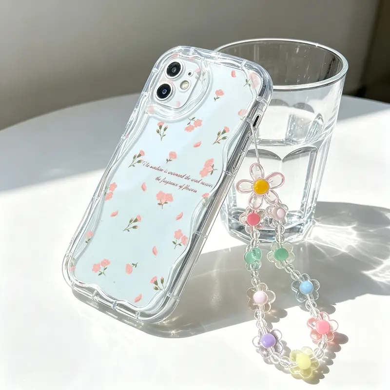 Wildflower Dragonfly Flower Print Clear Phone Case For Xiaomi 14T Redmi A3X A5 15 15C A4 A3 Redmi Note 9 Pro 9S Pro 6 5 Lite TPU Back Cover