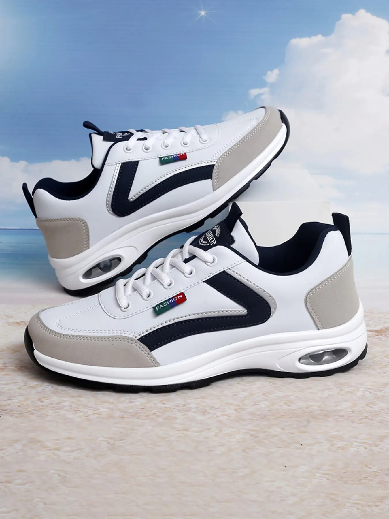 1 pair of Shoes Men's Athletic Sports Shoes Breathable Men's Casual Shoes, Sneaker, Running Sneakers, Coach's competition shoes Fashionable Casual Shoes Men's Running Shoes