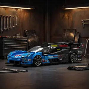 Lemans Cadillac Racing Building Blocks Set, 294+ Pieces, Challenge and Satisfaction, Perfect Gift for Car Enthusiasts and DIY Lovers