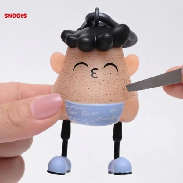 SNOOTS Hair-Pulling Stress Relief Fidget Toy, Pluck & Squeeze Keychain, Anti-Anxiety Sensory Toy for Teens & Adults