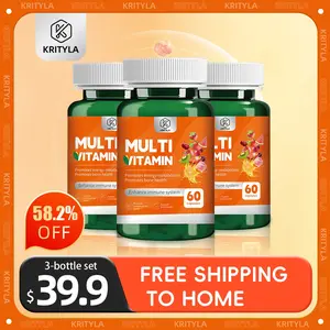 【KRITYLA PROMO】 -Multivitamin AII-IN-ONE Supplements | Made in USA |180/300 Capsules