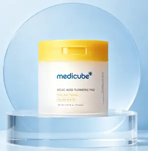 Medicube Official Brightening Peel Pads – 70 Count with Glycolic Acid & Kojic Turmeric for Dullness & Dark Spots