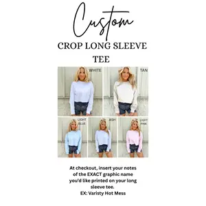 CROP *LONG Sleeve Graphic Top