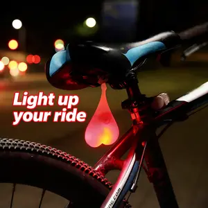 LED Bike Taillight Super Bright Waterproof Bicycle Rear Light 3 Modes Safety Warning Light Night Riding Essential Reflector MTB Road Bike Accessories for Men Women Kids Portable Easy Install Cycling Seat Back Safety Lamp
