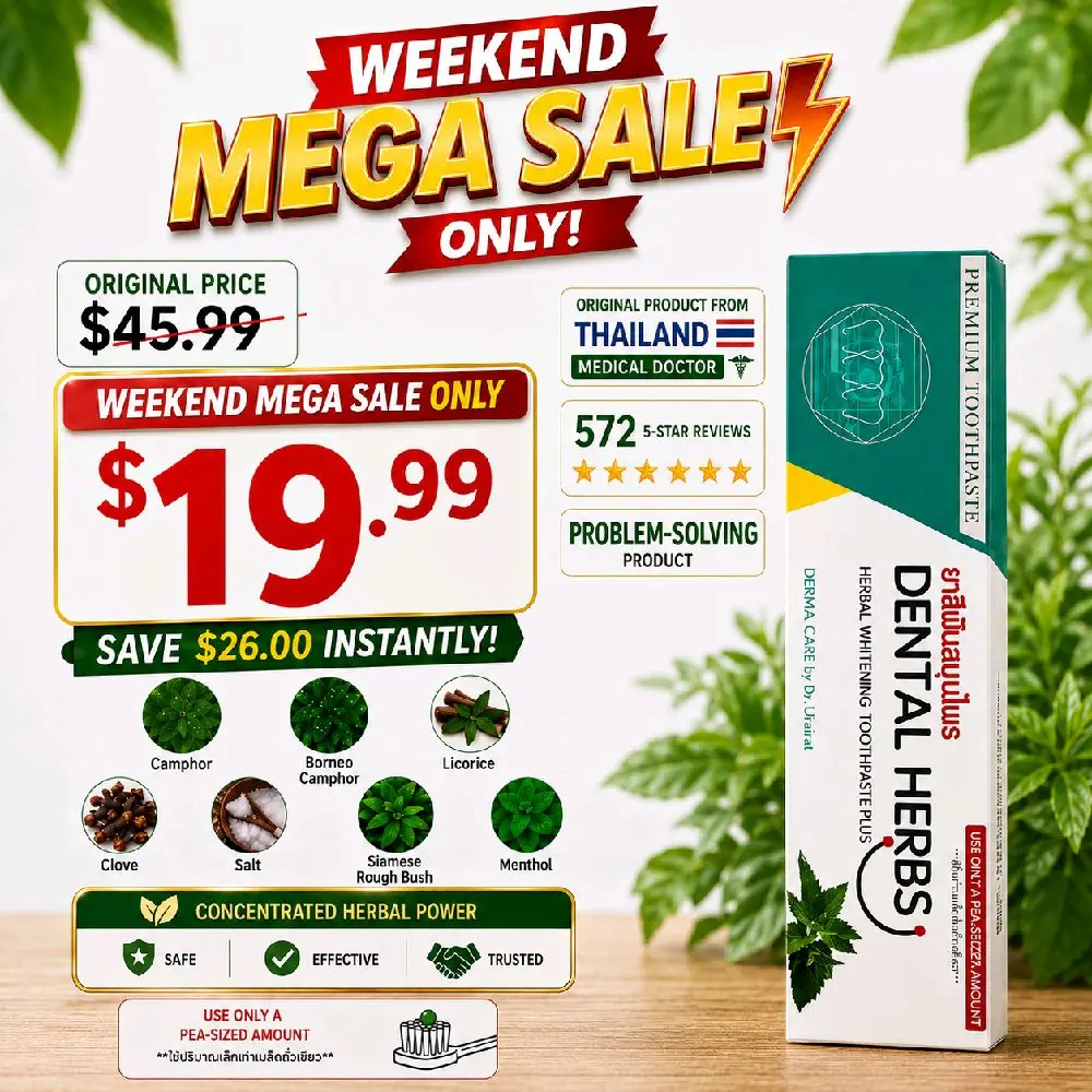 Dental herbs by Dr Urairat  Premium Oral Care Solution  Made in Thailand Product of Real Thai Doctor its Not Only Toothpaste but Cures for Oral Cares Mint Antibacterial