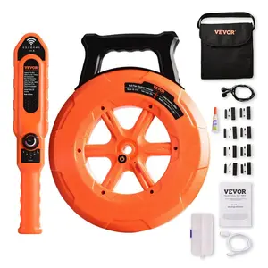 Summervibes VEVOR Pipe Locators, 100ft/30m PVC Pipe Locators Underground, IP67 Waterproof Pipe Blockage Detector with Adjustable Sensitivity, Sewer Wall Scanner Plumbing Tool for PVC Plastic Metal Water Pipes