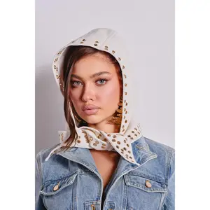 THAT GURL PU GROMMET HEADSCARF