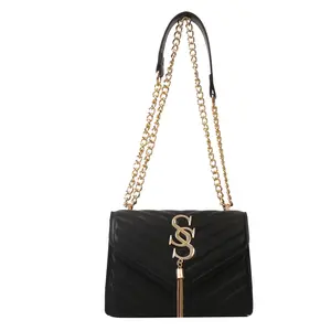 Maxoner Women's Stylish Crossbody Bag - PU Material, Chain Strap, Flap-Style Opening, Lightweight, Shoulder Messenger Bag, Ideal for Boho Outfits & Everyday Use, Local Delivery, Stylish Crossbody Bags