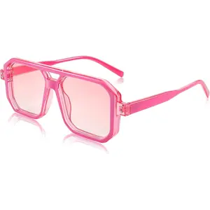 EyeconicFinds Retro Sunglasses for Women Men Trendy Aviator Sunglasses Classic Square Frame Shades B2939