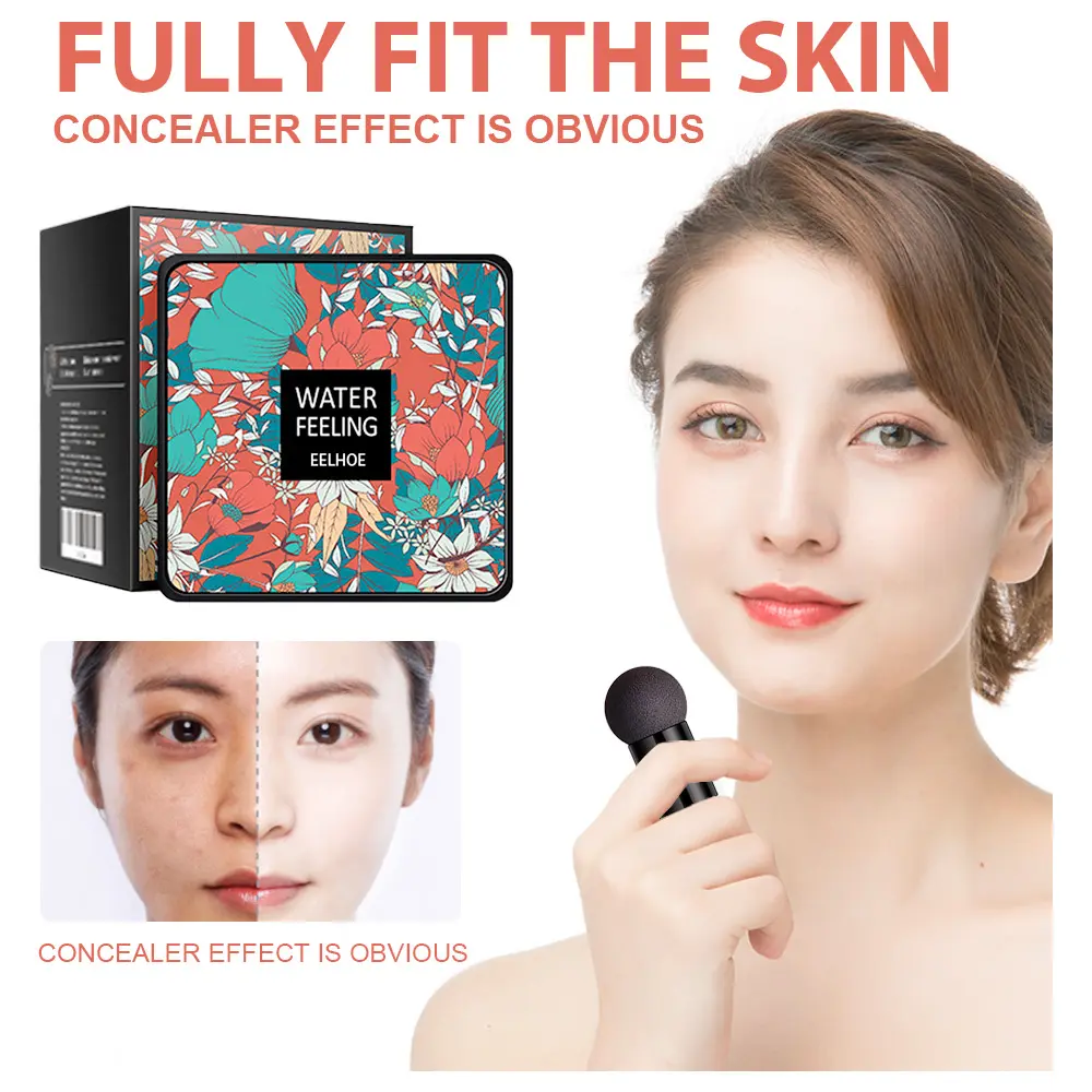 EELHOE flawless air cushion BB cream mushroom air cushion covers blemishes, waterproof, sweat proof and non shedding makeup pad BB cream