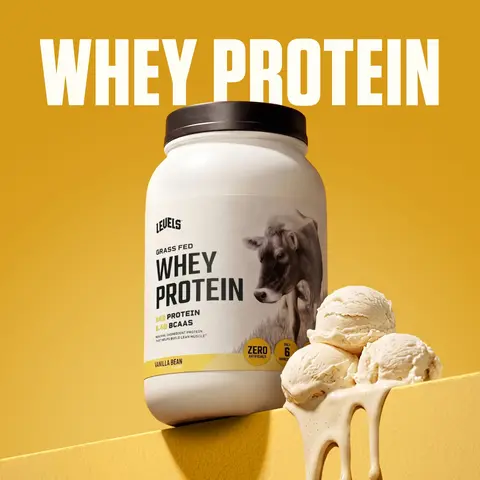 Levels Whey Protein, Grass Fed, No Artificials, 24G of Protein