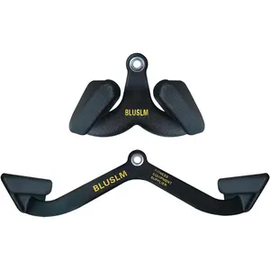 Pull Down Bar for Cable Machine, LAT Pulldown Attachments T Bar V Bar Cable Attachment, Back Tricep Bar Strength Training Handle