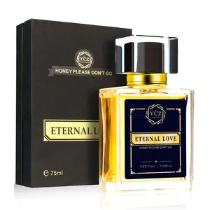 YCZ Eternal Love Eau De Parfum for Men 2.6oz 75ml Long Lasting Musk Ambergris Jasmine Rose Exotic Arabic Perfume Captivating Scent Exotic Arabic Perfume Captivating Scent Bold Arabian Perfume Aromatic Fragrance