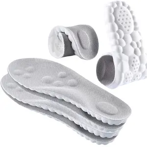 4D Cloud-Like Comfort Soles for Men - Soft Memory Foam Cushioning Insoles - Trim to Fit Steppers Insoles with Arch Support for Foot Pain Relief and Fatigue Reduction