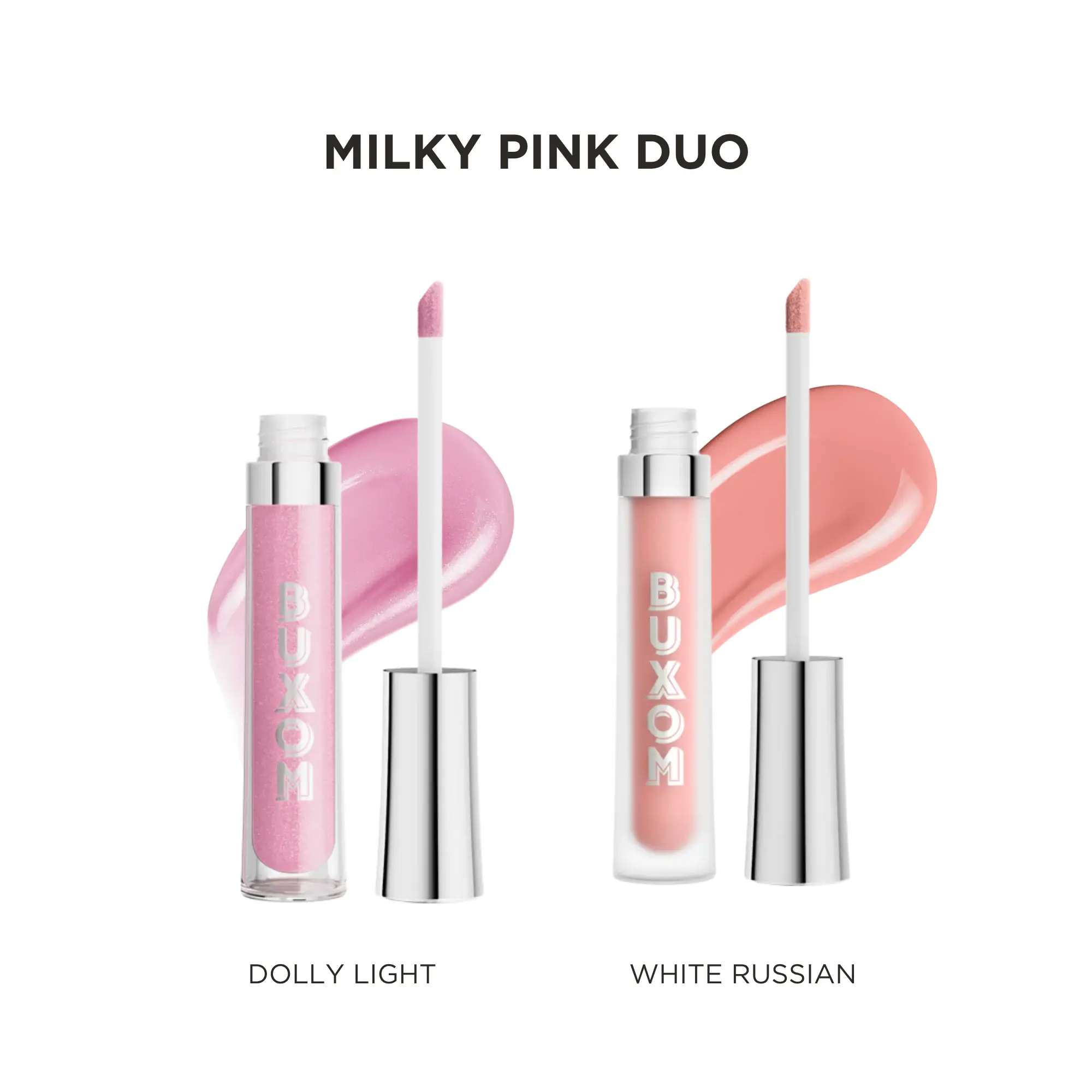 BUXOM Milky Pink Bundle - Full-On Plumping Lip Polish Gloss and Full-On Plumping Lip Cream Gloss BUXOM Milky Pink Bundle - Full-On Plumping Lip Polish Gloss and Full-On Plumping Lip Cream Gloss