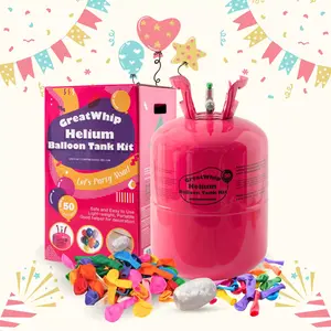 GREATWHIP 13L Helium Tank Cylinder Up To 50 Latex Balloons, Helium Tank For Balloons At Home