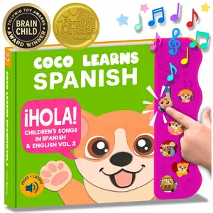 Musical Spanish Sound Book for Kids  | Press & Listen! | Vol. 3