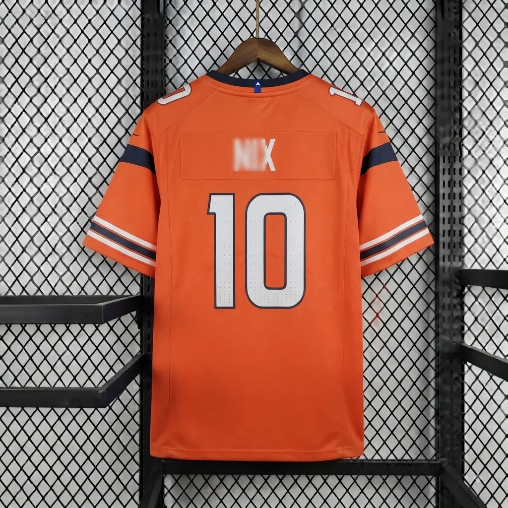 Men's 10##Orange Player Game Jersey, Football Jersey