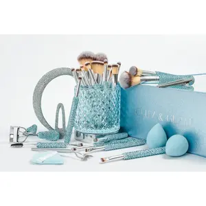 ICY BLUE BLING Mega Glitz & Glam | 30pc Essentials Collection Brush Set | GG4461