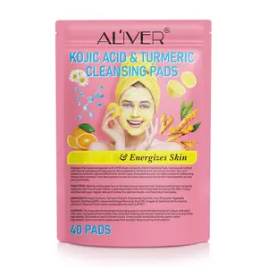 ALIVER Kojic Acid &Turmeric Cleansing Pads (40 Pcs)